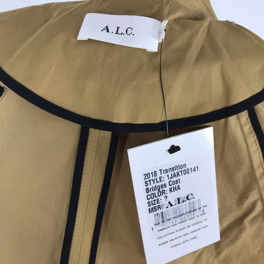 SOLD! A.L.C. Bridges Khaki Trench Coat - Picture 9 of 10